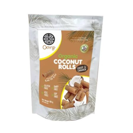 Organic Coconut Rolls Ginger & Cinnamon