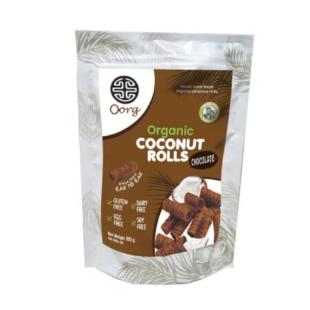 Organic Coconut Rolls – Chocolate